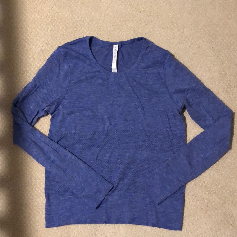Blue lululemon long sleeve
